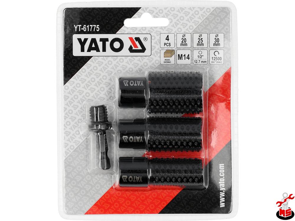 すぎた Set 4 freze cilindrice pentru lemn Yato YT-61775 | MagazinulCuScule.ro