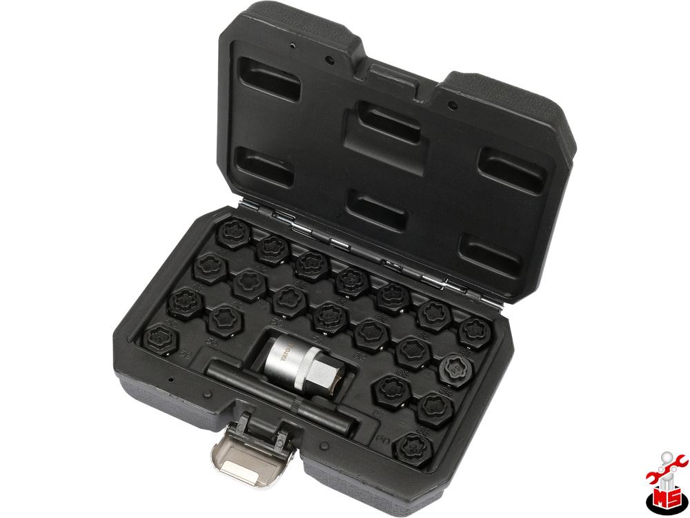 Set chei antifurt jante BMW, 22 piese Yato YT-060303
