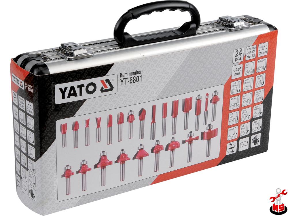 SET FREZE PENTRU LEMN 25BUC Yato YT-6801 | MagazinulCuScule.ro