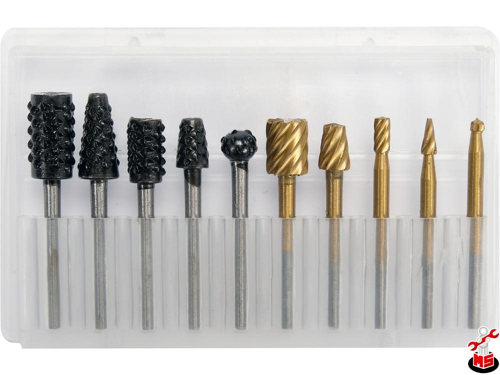 Set freze pentru lemn/metal/plastic, 10 Piese Yato YT-61730