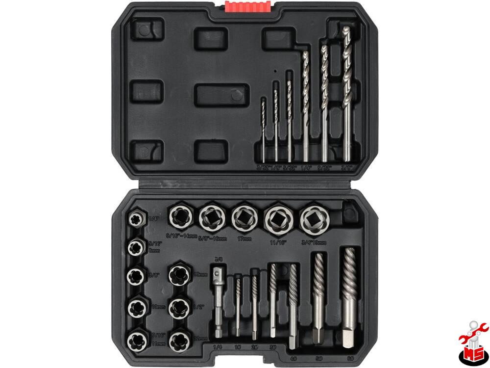 Kit universal șuruburi/piulițe rupte 26 Buc Yato YT-05893