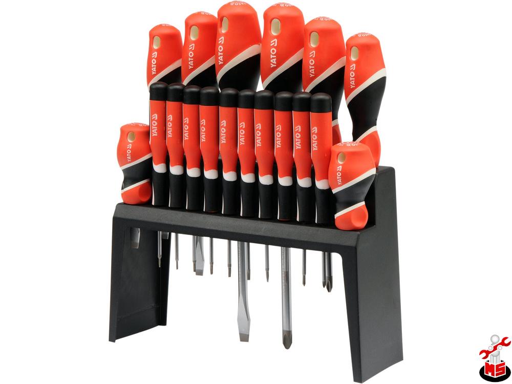 Set șurubelnițe cu suport 18 bucăți Yato YT-25982