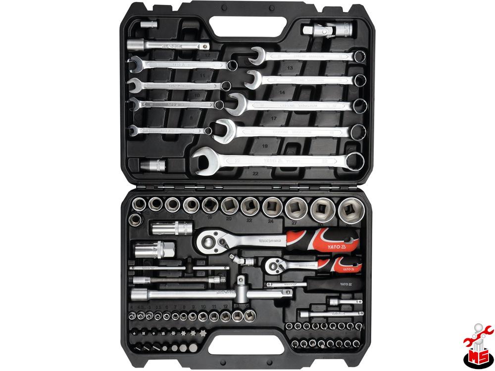 Trusă tubulare 82 piese Yato YT-12691 | MagazinulCuScule.ro