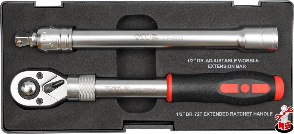 Set Prelungitor Si Antrenor Cu Clichet Extensibil 1 2 Yato Yt 0300 Magazinulcuscule Ro