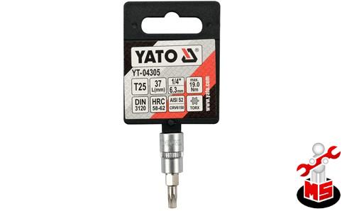 Bit torx T25, cu adaptor 1/4