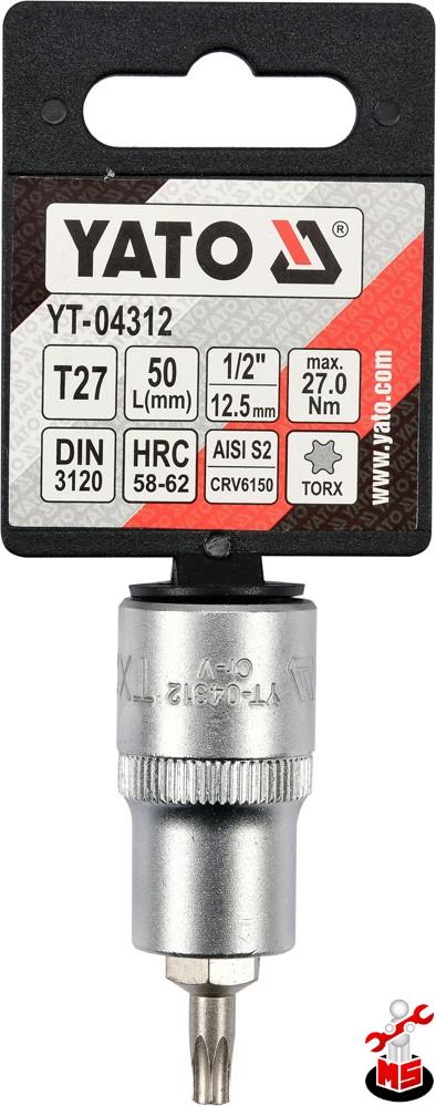 Bit torx T27 cu adaptor 1/2