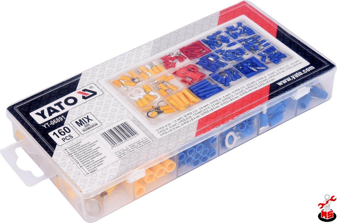 Kit de conectori electrici mix 160buc Yato YT-06891