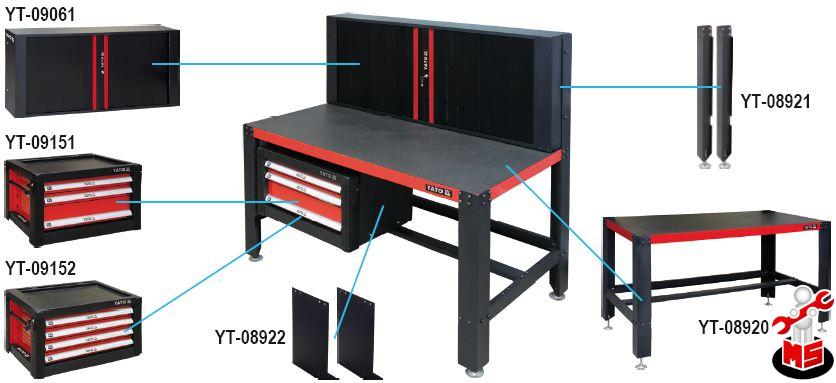 Banc De Lucru 1500x780x830mm Yato Yt 08920 Magazinulcuscule Ro