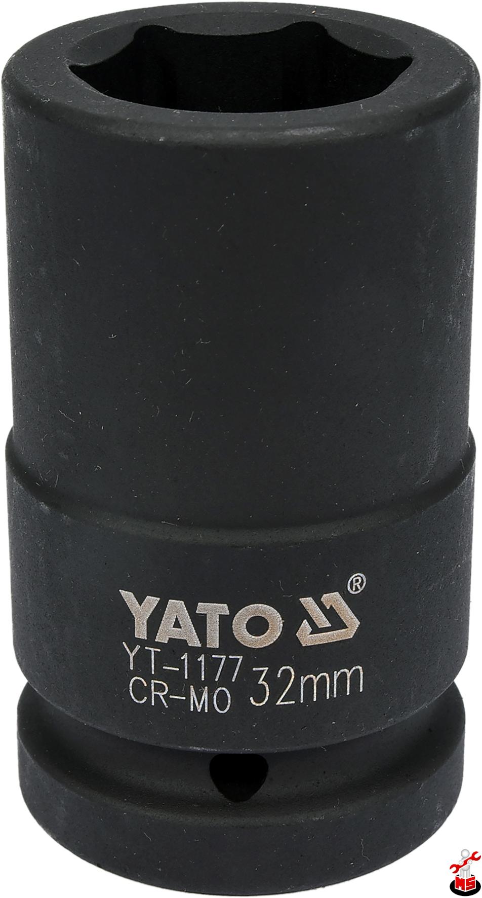 Cheie tubulară hexagonlă de impact adânca 32 mm 1” Yato YT-1177