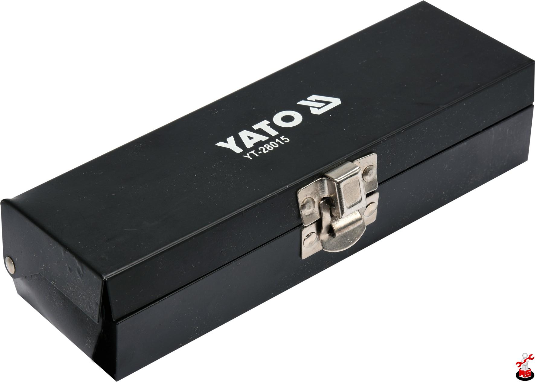 Șurubelniță de impact Cr-V 15 piese Yato YT-28015