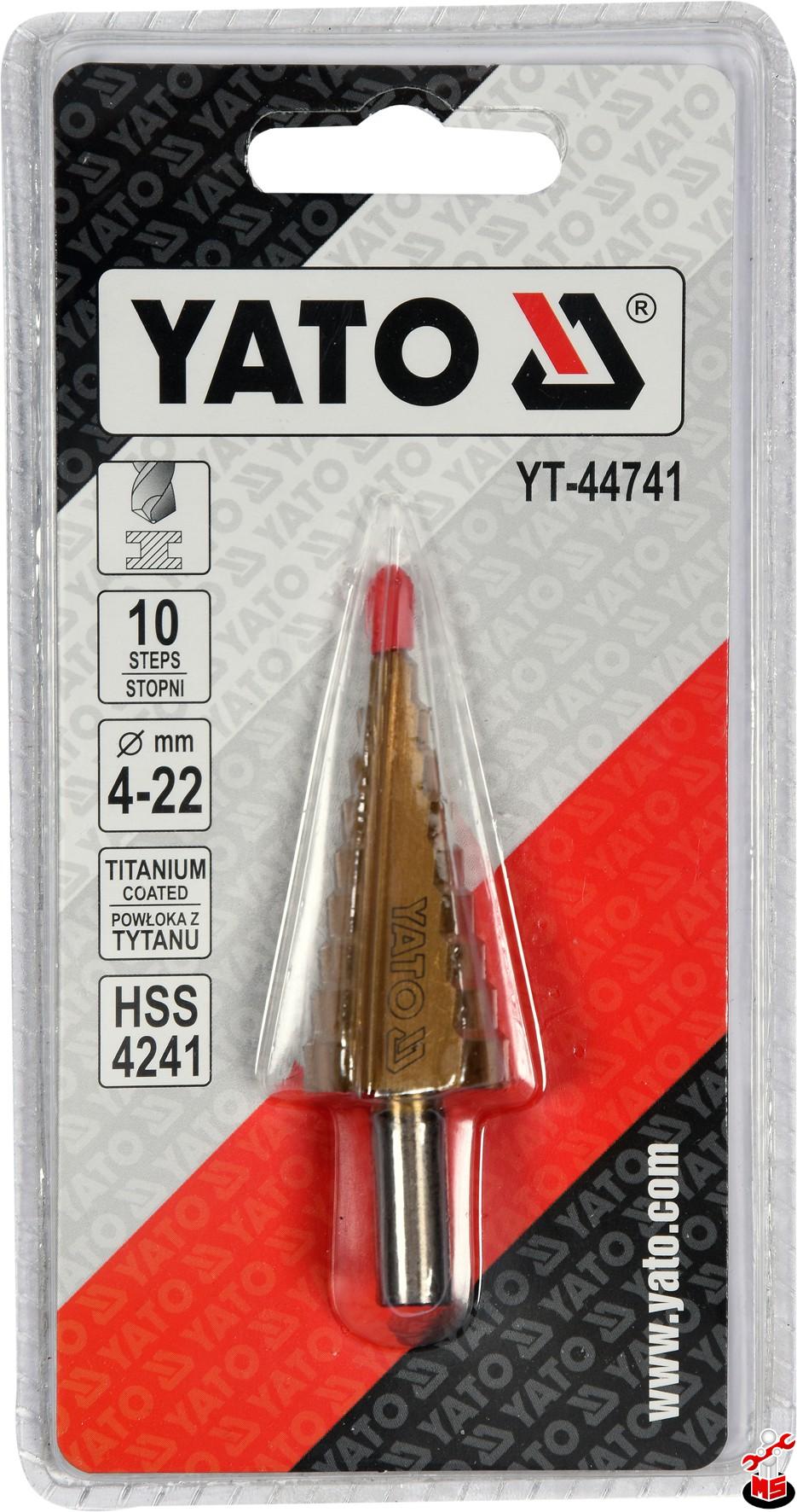 Burghiu în 10 trepte, 4 - 22 mm Yato YT-44741 | MagazinulCuScule.ro
