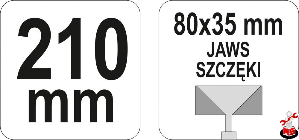 Clește modelare profile 210 mm 80X35 Yato YT-5140