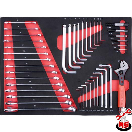 Dulap cu scule profesional 7 sertare echipat complet cu 211 piese