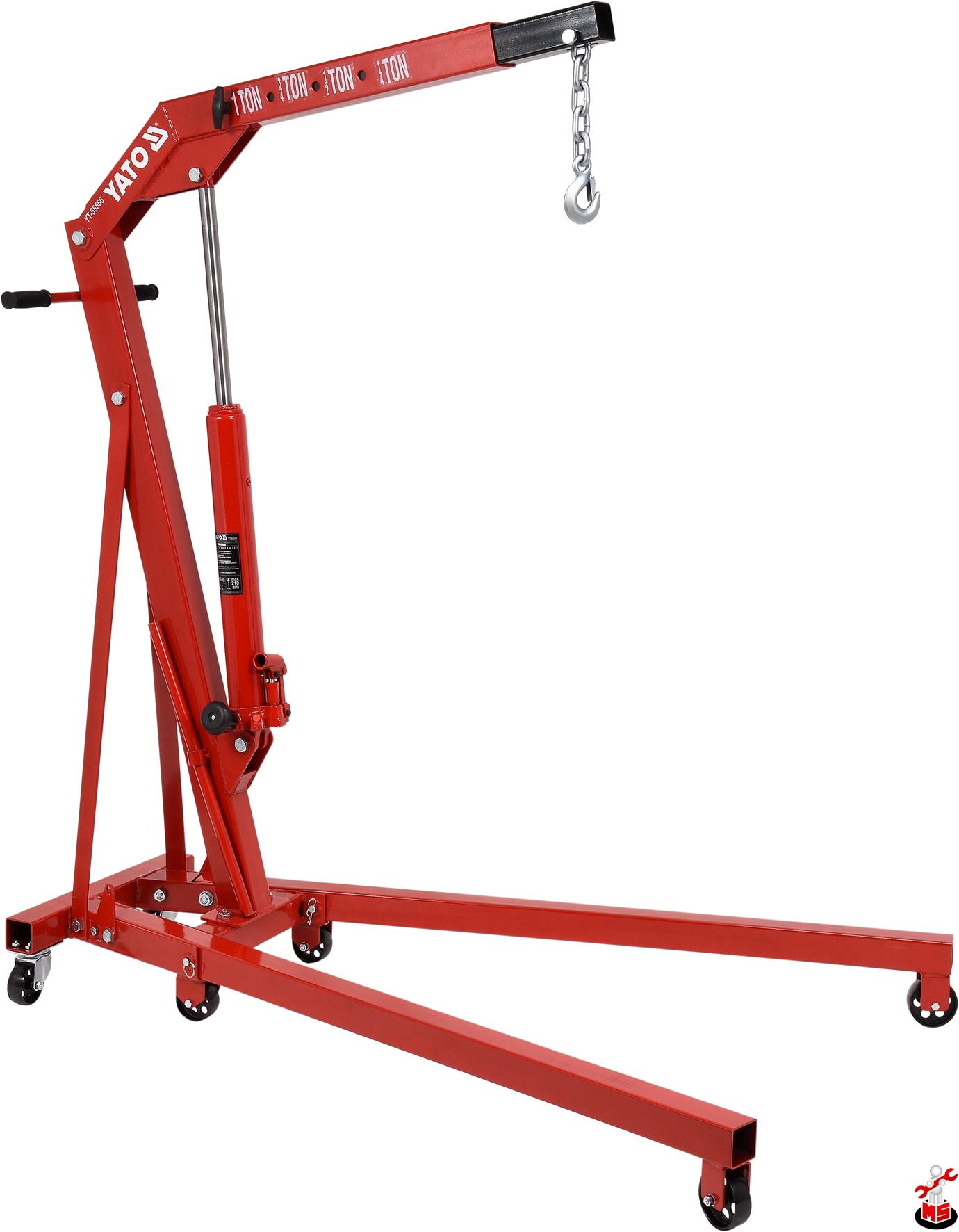 Macara 210 cm pentru atelier auto 1000 kg Yato YT-55556