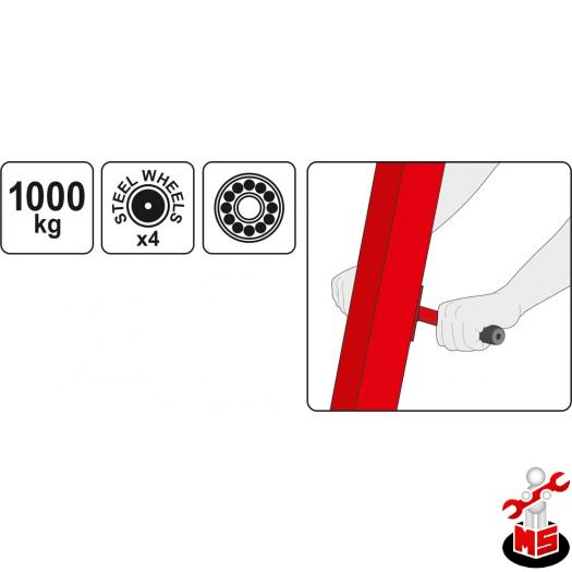 Macara 183 cm pentru atelier auto 1000 kg Yato YT-55561