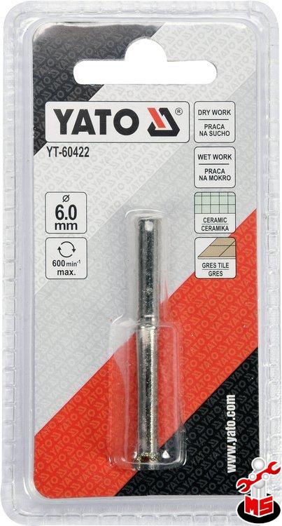 Carotă pentru plăci ceramice 6 mm Yato YT-60422 | MagazinulCuScule.ro