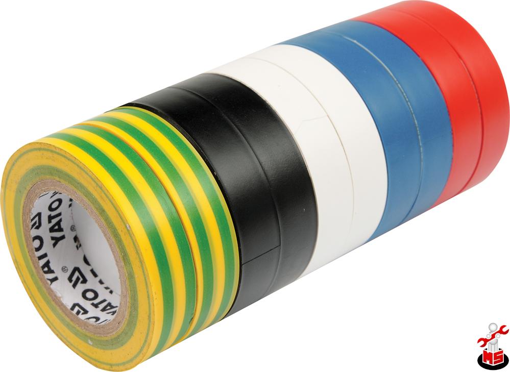 Ruban Isolant Ferrestock Multicouleur 10 Pcs 20 M X 19 Mm