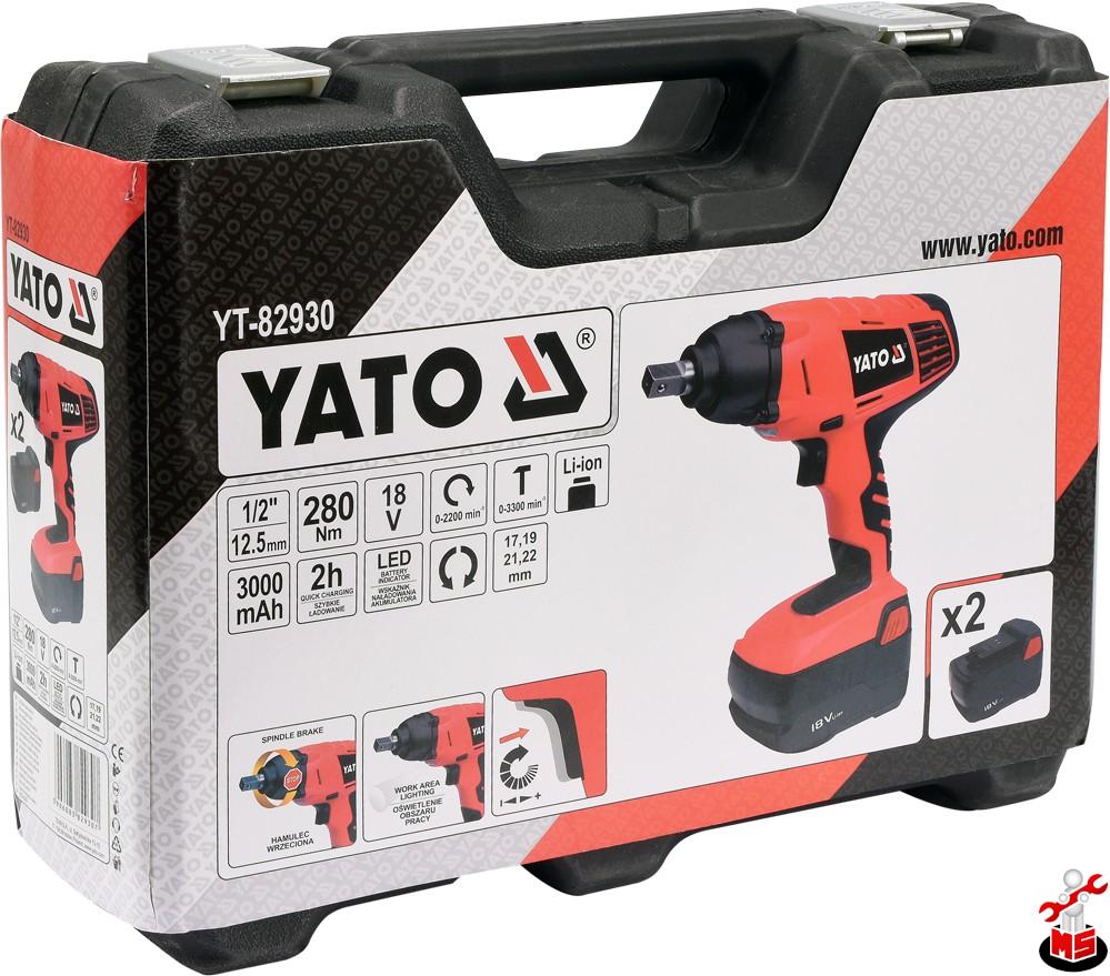 Pistol De Impact Cu Acumulator 1 2 280 Nm Yato Yt 82930 Magazinulcuscule Ro
