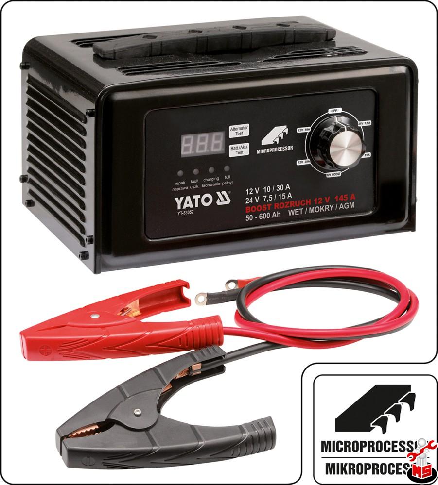 Redresor baterie auto digital 12V / 24V 30A Yato YT83052